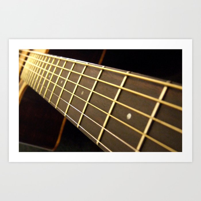 Golden Days #guitar #musician Art Print