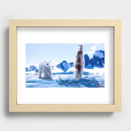 Frozen bottle Recessed Framed Print