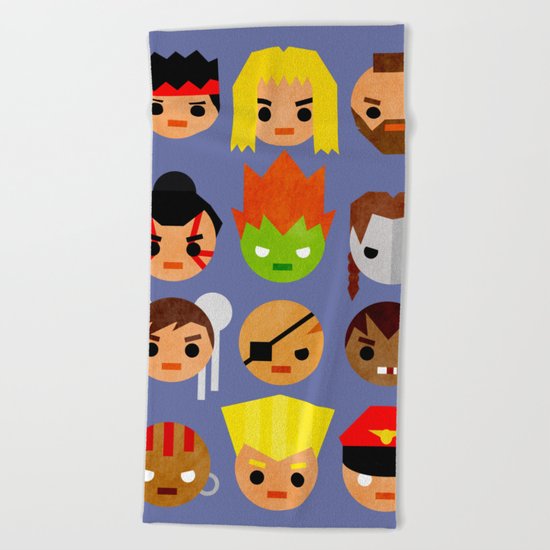 Street Fighter 2 Mini Beach Towel