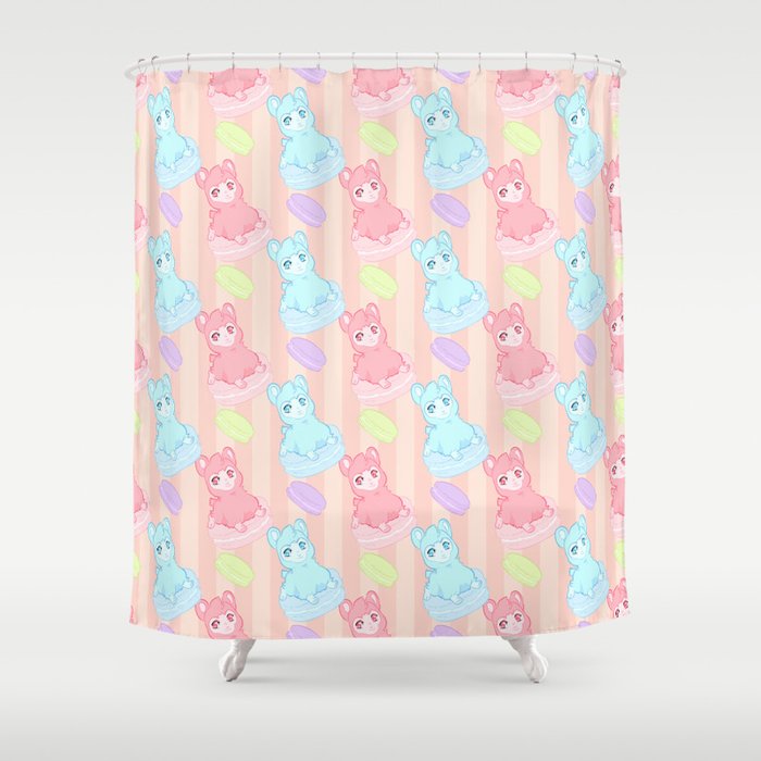 Bubblegum Macaron!! Shower Curtain