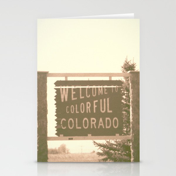 welcome to colorful colorado Stationery Cards