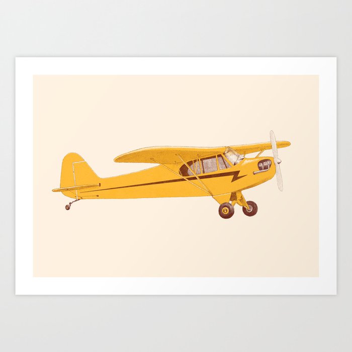 Little Yellow Plane Art Print