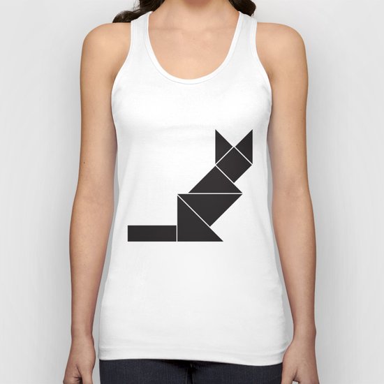 Sphynx cat in geometry Unisex Tank Top