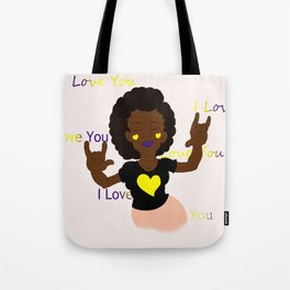 ASL I Love You Tote Bag