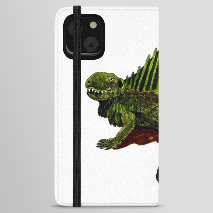 The Green Dinosaur iPhone Wallet Case