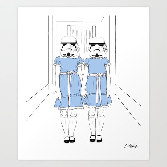 Grady twins troopers Art Print