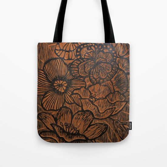 Flowers and Butterflies Tote Bag