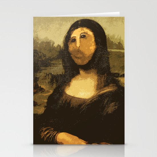 Ups! ( Mona Lisa - La Gioconda ) Stationery Cards