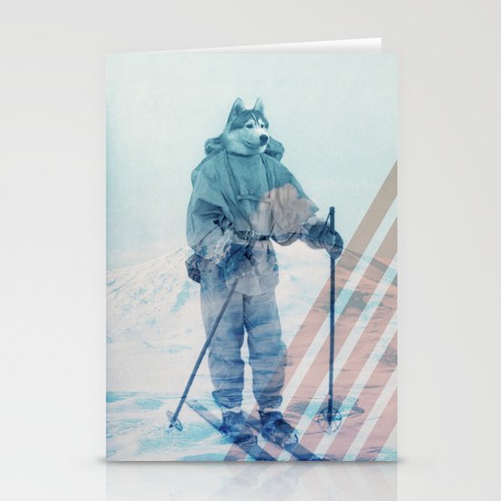 Husky Exploration Stationery Cards