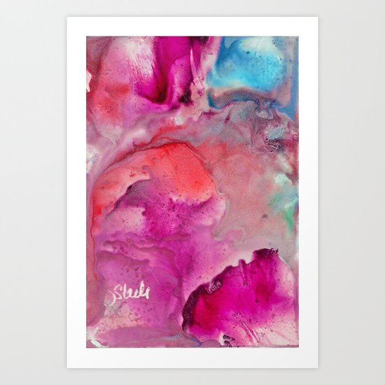 Abstract in Pink Art Print
