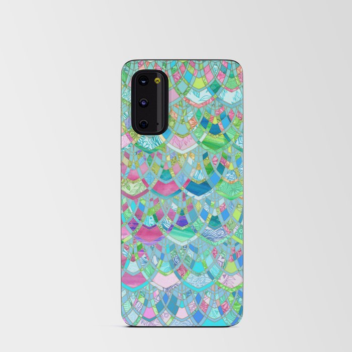 Art Deco Watercolor Patchwork Pattern 2 Android Card Case