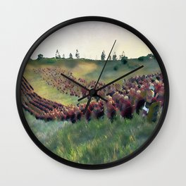 Roman Legion in Battle Wall Clock