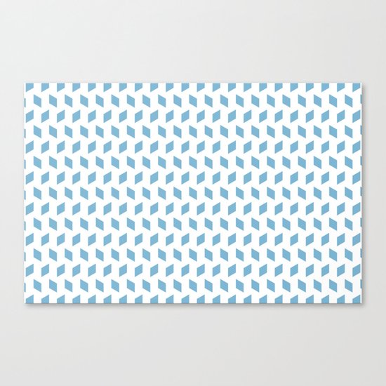 rhombus bomb in dusk blue Canvas Print
