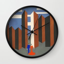 Maquettes de Théatre 6 (Alexandra Exter) Ukrainian art Wall Clock