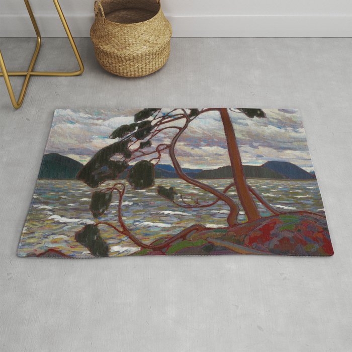 Tom Thomson - The West Wind - Canada, Canadian Oil Painting - Group of Seven Rug