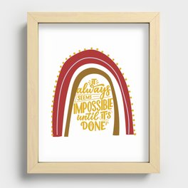 Creative Thoughts Out Loud Recessed Framed Print