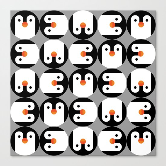 The Penguin Club Canvas Print