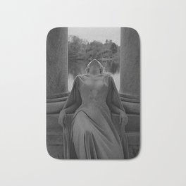 In another time and space female portrait black and white photograph / art photography Bath Mat | Columns, Body, Beautiful, Nude, Woman, Fashion, Glamour, Black And White, Glamours, Girlpower 