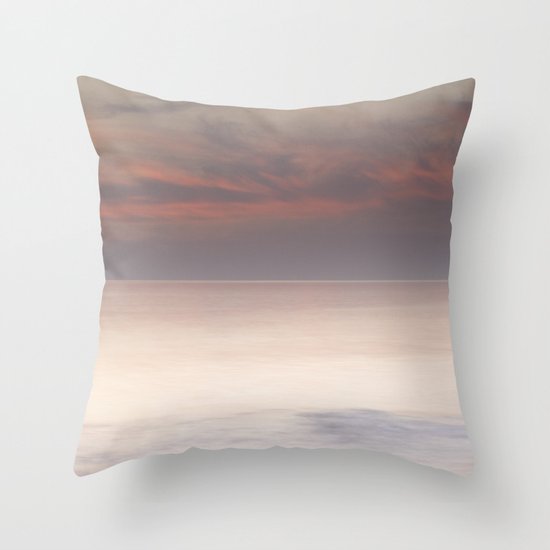 Tree sunset stones Throw Pillow