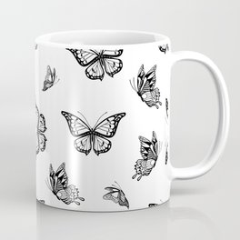 Seamless floral butterfly design  Coffee Mug