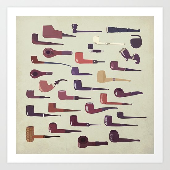 A pipe for every man Art Print