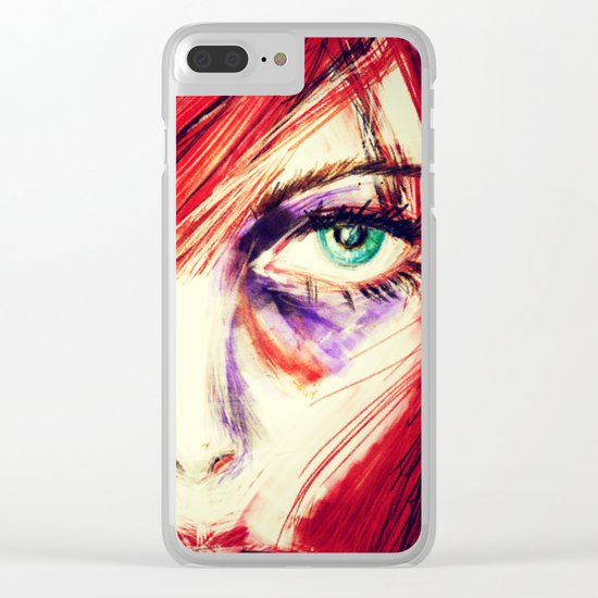 Redhead Clear iPhone Case