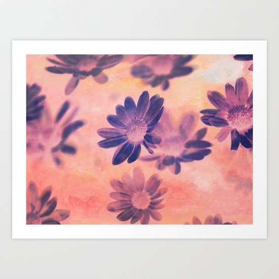 Daisies on Canvas Art Print