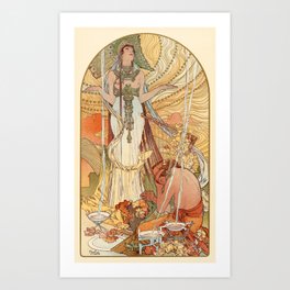 Incantation (Salammbo) - Alphonse Mucha 1897 Art Print