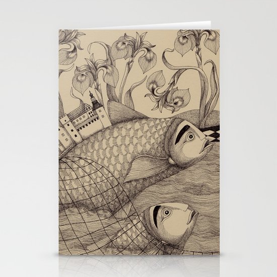 The Golden Fish (1) Stationery Cards
