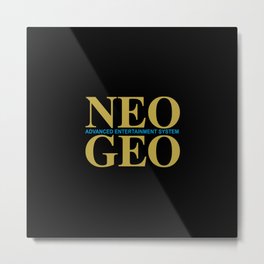 Neo Geo AES Retail Box Logo Metal Print