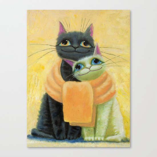 cat play Canvas Print