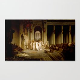 The Death of Caesar By Jean Leon Gerome (Gérôme) Canvas Print