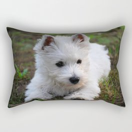Westie puppy Rectangular Pillow