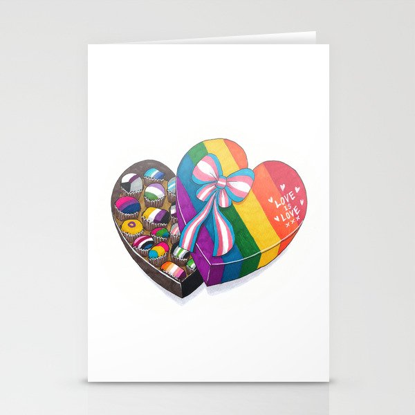 Love is Love - LGBTQ+ Box of Chocolates Stationery Cards