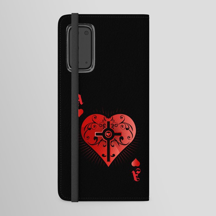 Heart Poker Ace Casino Android Wallet Case