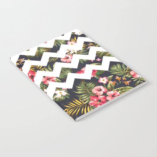 Floral Chevron Notebook