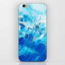 Bright Blue Abstraction iPhone Skin