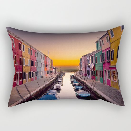 Venice Canal Rectangular Pillow