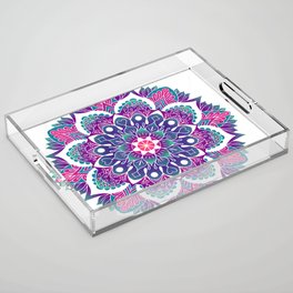 Colorful Mandala Decorative Acrylic Tray