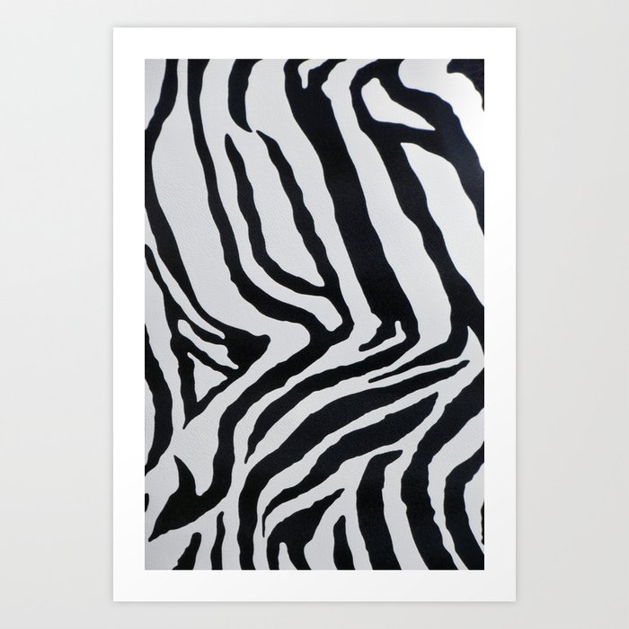 Zebra stripes Art Print