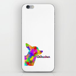 Chihuahua Multicolor iPhone Skin