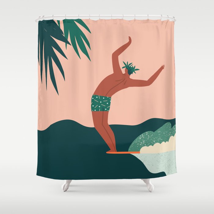 Go with a flow Shower Curtain