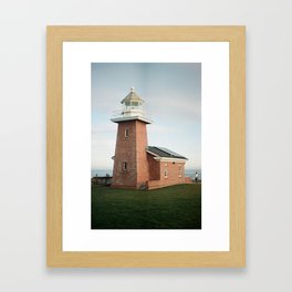 Brick Lighthouse Framed Art Print