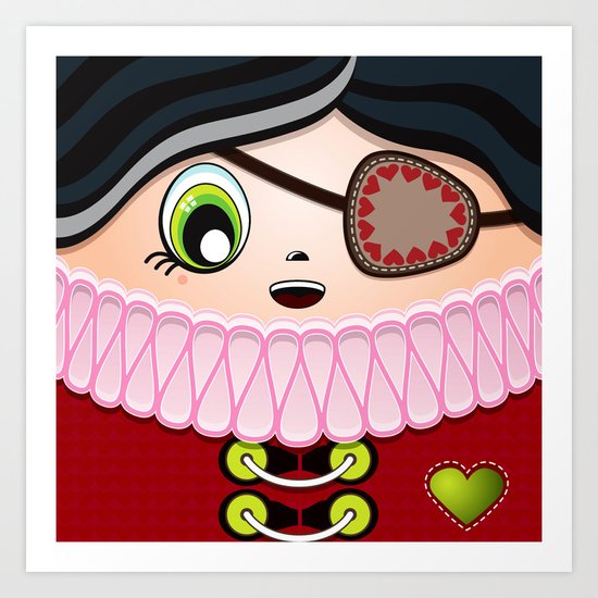 Pirate Princess Art Print