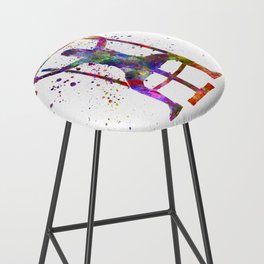 Fitness in watercolor Bar Stool
