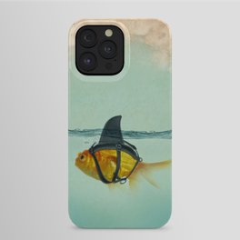 Brilliant DISGUISE - Goldfish with a Shark Fin iPhone Case | Nature, Goldfish, Pop Surrealism, Aqua, Vinzzep, Alwaysbeyourself, Fin, Alwaysbeyou, Fish, Sharkfin 