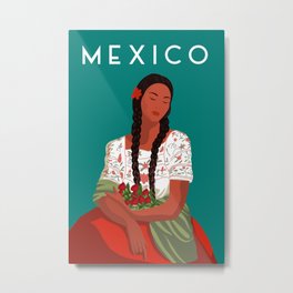 Mexico Vintage travel poster Metal Print