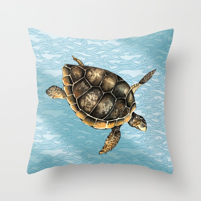 Sea turtle Throw Pillow