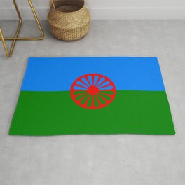 Flag of romani people Rug