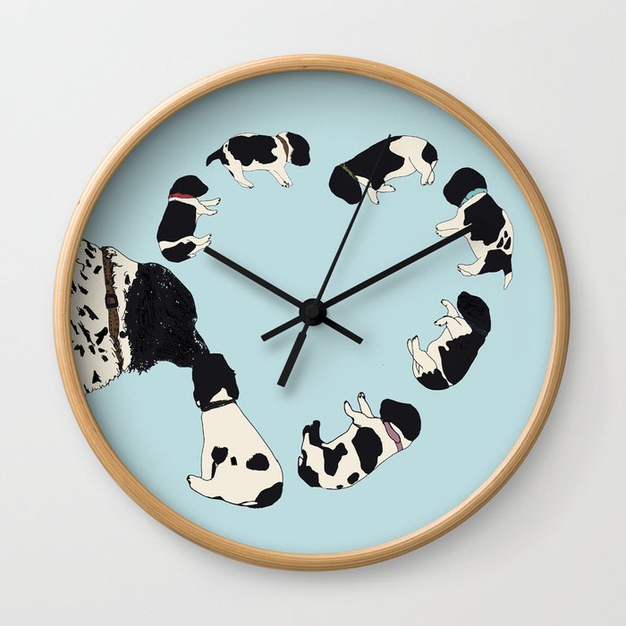 Puppy Love Wall Clock